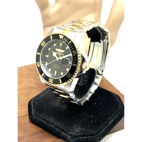Invicta Men's Watch 36973 Pro Diver Automatic Black Dial Two Tone Steel 44mm - Picture 15 of 15